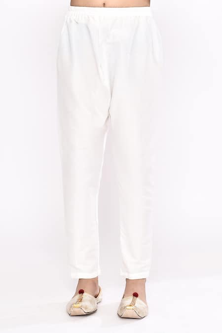 Petite Pomme_Orange Silk Sequins, Embroidery Sherwani And Pyjama Set _Online_at_Aza_Fashions