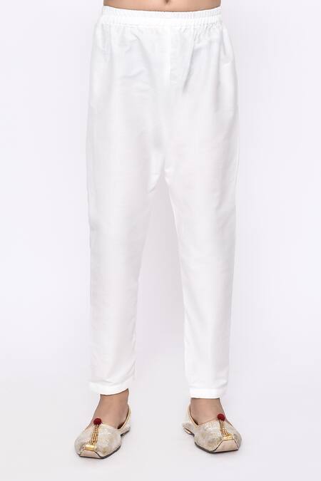 Petite Pomme_Green Brocade, Silk Sequins Geometric Embroidered Sherwani And Pyjama Set _Online_at_Aza_Fashions