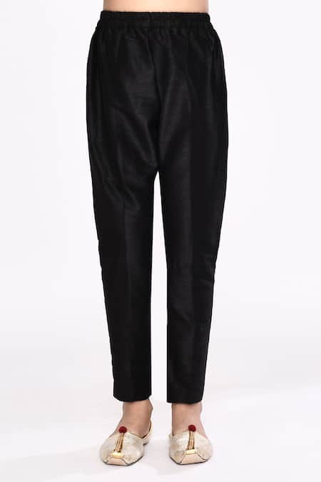 Petite Pomme_Maroon Brocade, Silk Sequins, Embroidery Jacket Sherwani And Pyjama Set _Online_at_Aza_Fashions