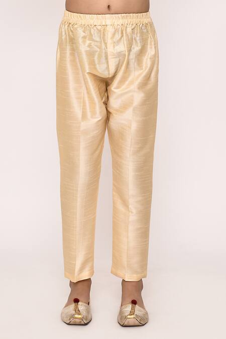 Petite Pomme_Blue Silk Sequins, Embroidery Sherwani And Pyjama Set _Online_at_Aza_Fashions