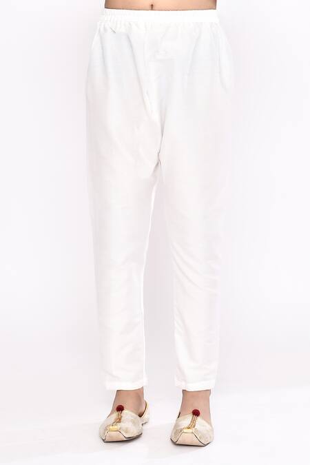 Petite Pomme_Blue Brocade, Silk Sequins, Zari Zigzag Embellished Sherwani With Pyjama _Online_at_Aza_Fashions