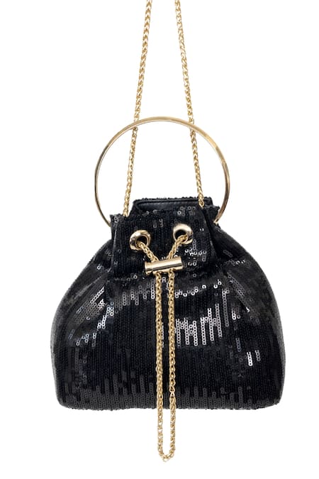 SG Collection by Sonia Gulrajani Tara Sequin Work Bucket Bag 