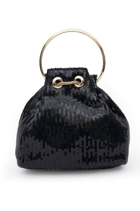 SG Collection By Sonia Gulrajani Tara Sequin Work Bucket Bag 