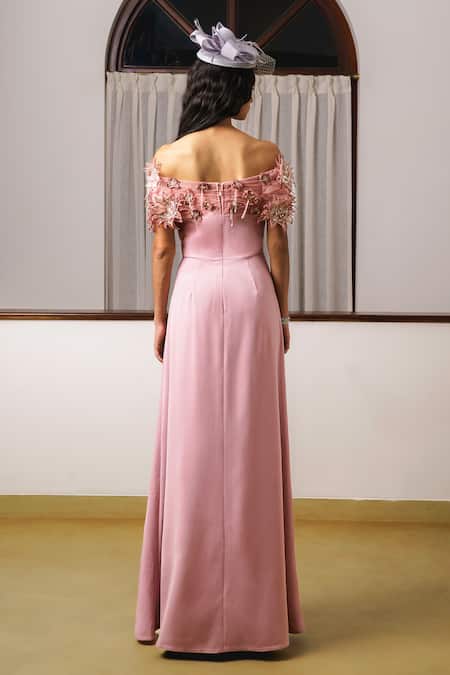 Rimple Agrawal 3D Floral Embroidered Gown 