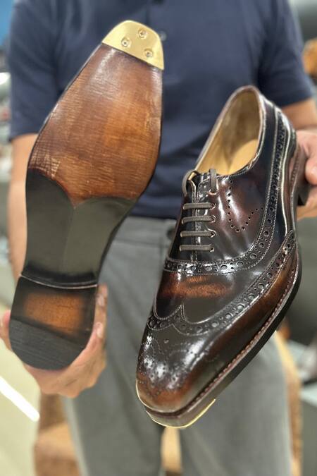 Shop_Fellmonger_Brown Goodyear Welted Full Brogue Oxford Shoes 