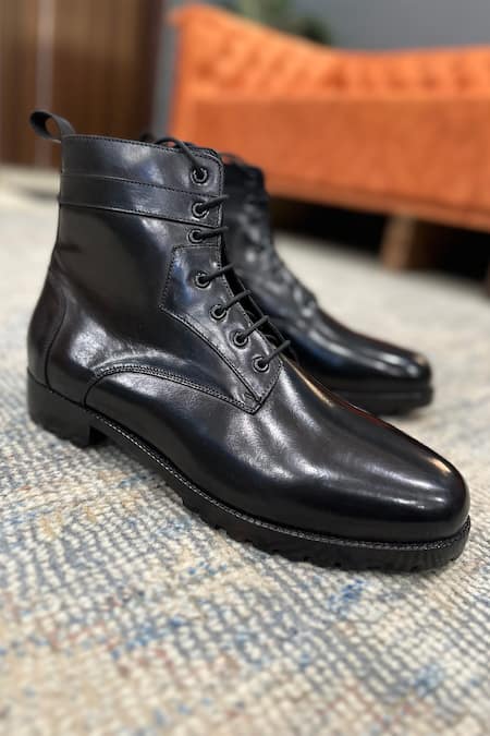 Fellmonger Leather Plain Boots 
