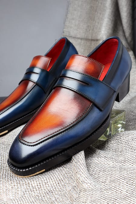 FELLMONGER Leather Ombre Penny Loafers 