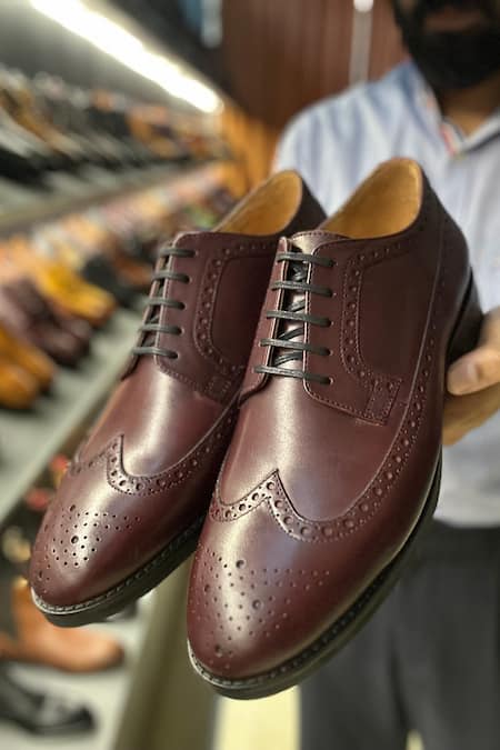 FELLMONGER Longwing Brogue Pattern Derby Shoes 