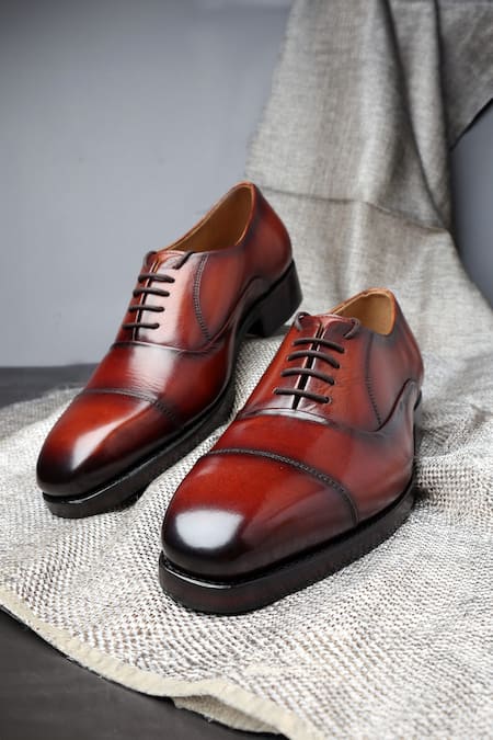 FELLMONGER Mirror Glossed Captoe Oxfords 