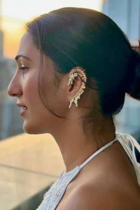 Buy_MAALICIOUS JEWELRY_White Pearls Sofia Embellished Earrings _Online_at_Aza_Fashions