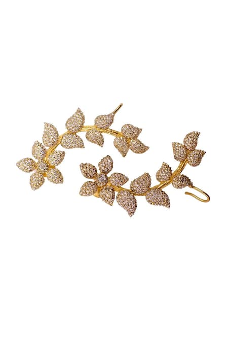 MAALICIOUS JEWELRY Lulu Zirconia Embellished Ear Cuffs 