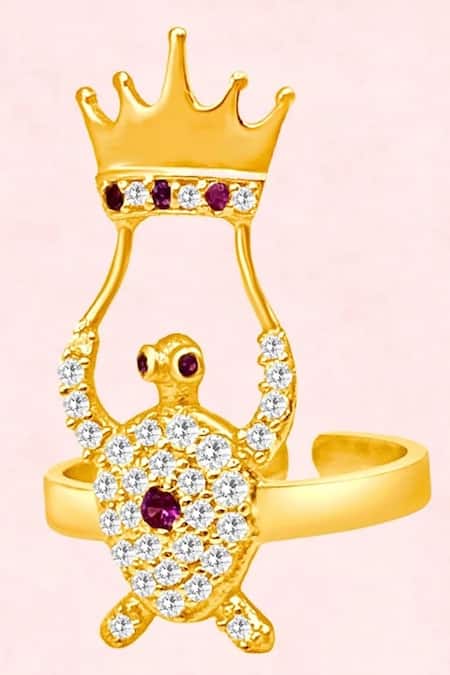 MAALICIOUS JEWELRY Turtle Crown Nail Ring-Single Pc 