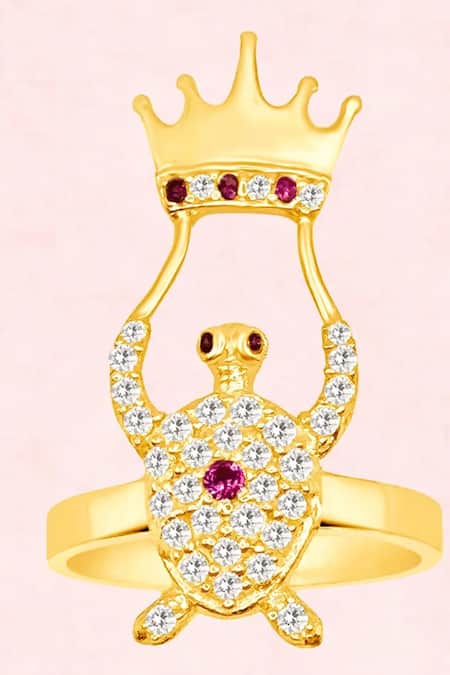 MAALICIOUS JEWELRY Turtle Crown Finger Ring-Single Pc 