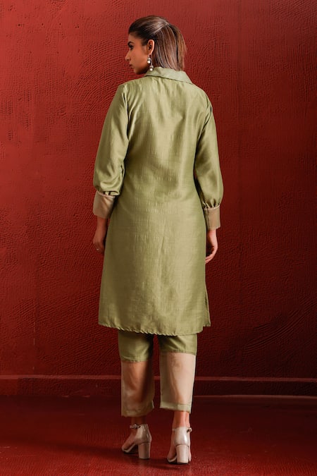 The Home Affair Placement Sequin Detailed Kurta Pant Set 