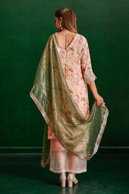 The Home Affair Floral Print Kurta Set 