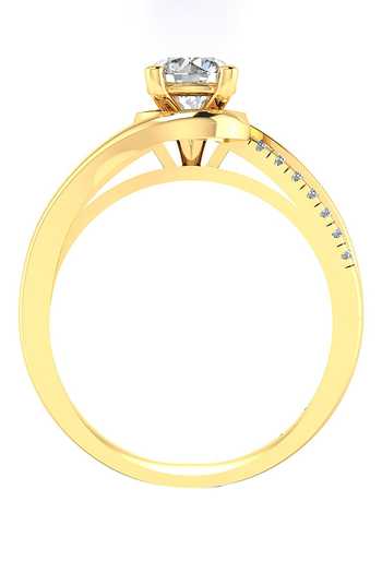 Buy_Divine Solitaires_Yellow Imitation Diamonds 18kt Gold Studded Ring_Online_at_Aza_Fashions