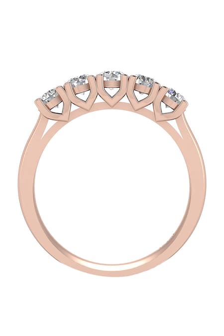 Buy Divine Solitaires Rose Gold Imitation Diamonds 18kt Round Cut Encrusted Ring Online at Aza Fashions Buy_Divine Solitaires_Rose Gold Imitation Diamonds 18kt Round Cut Encrusted Ring_Online_at_Aza_Fashions