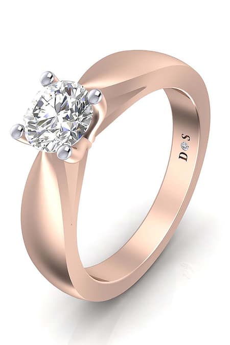 Divine Solitaires Rose Gold Diamond 18kt Ring 