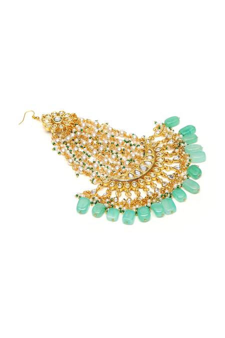 Buy Ruby Raang Gold Plated Kundan Embellished Passa Online at Aza Fashions Buy_Ruby Raang_Gold Plated Kundan Embellished Passa _Online_at_Aza_Fashions