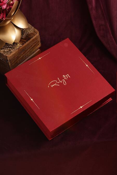 Shop_Ruby Raang_Gold Plated Kundan And Stone Embellished Necklace _Online_at_Aza_Fashions