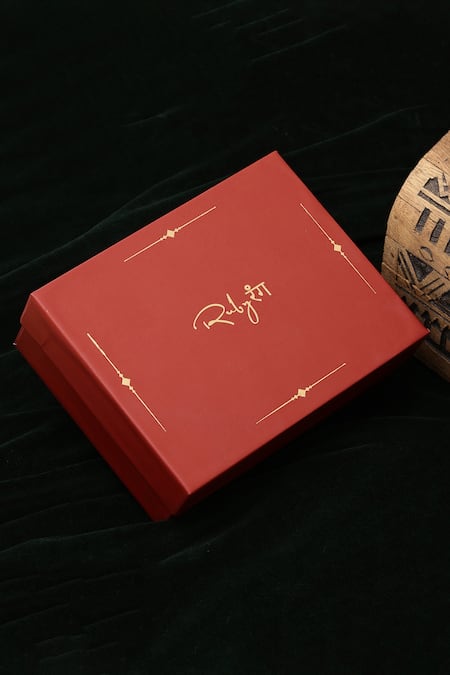 Ruby Raang_Multi Color Pearls Gold Toned Encrusted Meenakari Bangles _at_Aza_Fashions