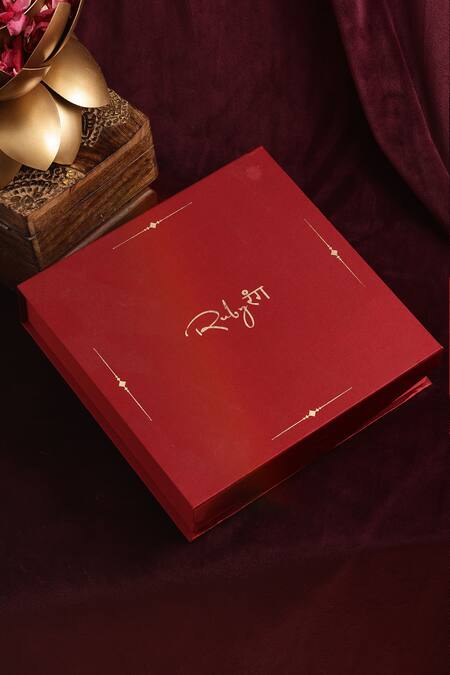 Buy_Ruby Raang_Gold Plated Diamonds, Stones Interwoven Polki Hasli Choker Set 