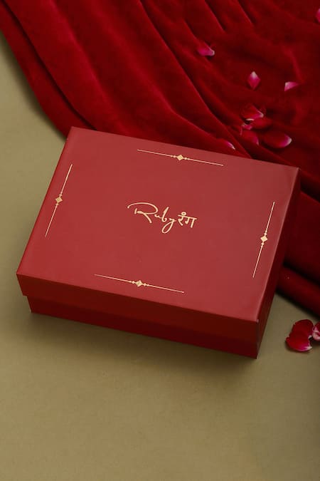 Buy_Ruby Raang_Green Pearls, Pom-poms, Stones Embellished Pendant Necklace Set 