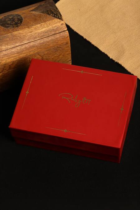 Buy_Ruby Raang_Gold Plated Pearls, Diamonds Kundan Chain Necklace Set 