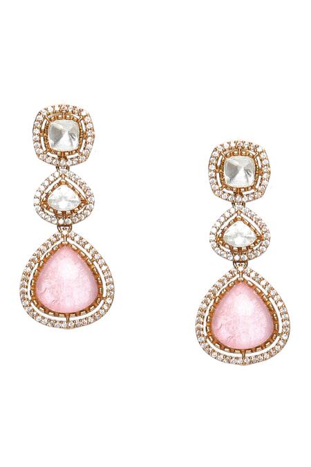 Buy_Ruby Raang_Multi Color Metallic Thread, Stones Embellished Kundan Choker Set _Online_at_Aza_Fashions