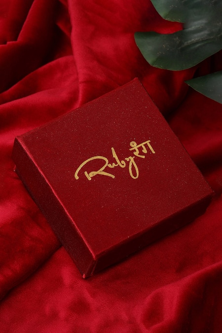 Shop_Ruby Raang_White Pearls Cluster Hoop Earrings _Online_at_Aza_Fashions