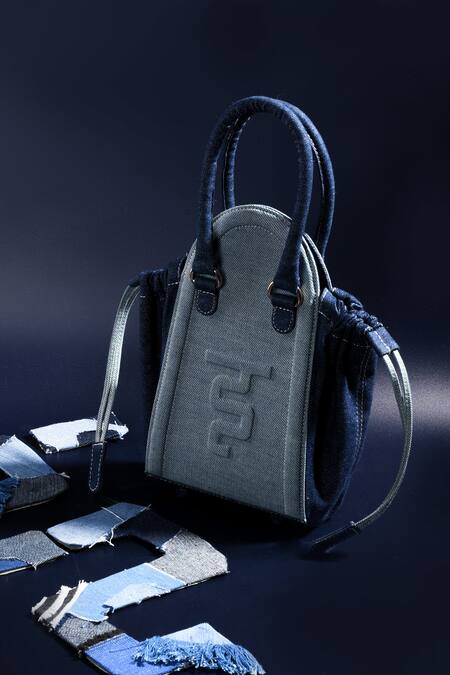 Buy Immri Blue Hues Denim Bag Buy_Immri_Blue Hues Denim Bag