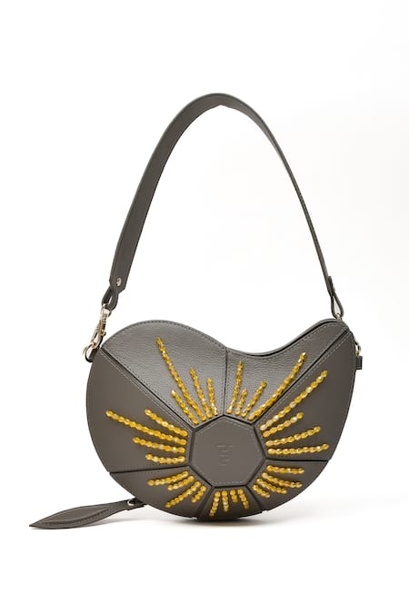 Immri Mango Shaped Hand Embroidered Kerry Bag 