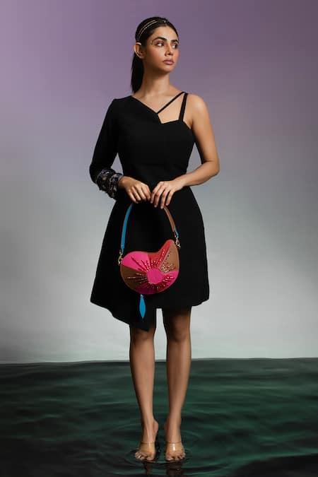 Immri Mango Shaped Kerry Hand Embroidered Bag 