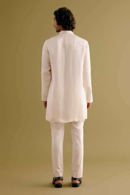 Devnaagri Floral Embroidered Kurta With Pant 