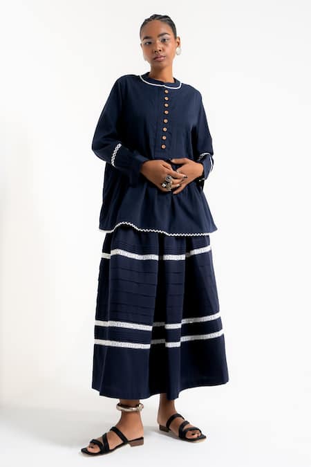 AMKA Fig Organic Cotton Top With Skirt 