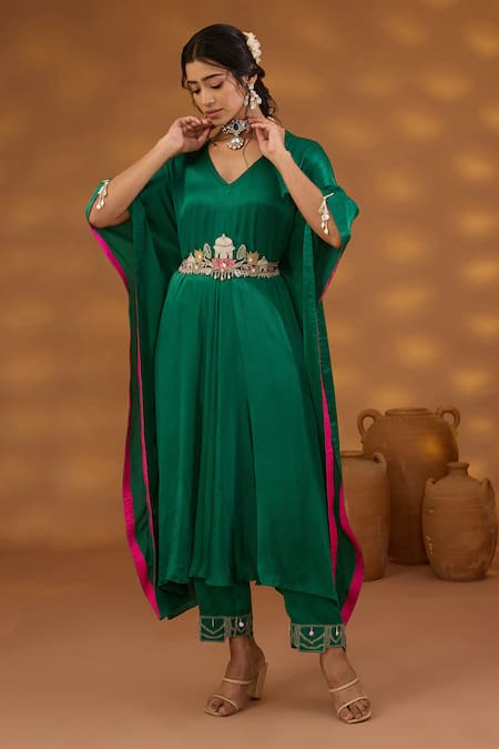 Isha Gupta Tayal Draped Kurta & Pant Set 