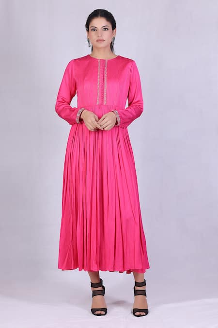 Monika Mathuria Datta Embroidered Gathered Anarkali 