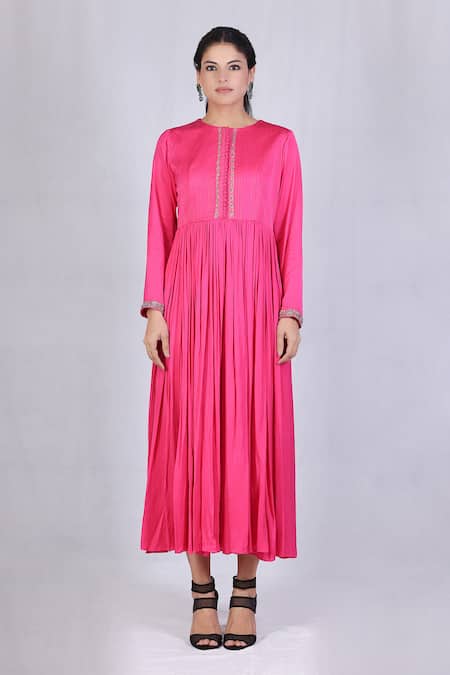 Monika Mathuria Datta Embroidered Gathered Anarkali 