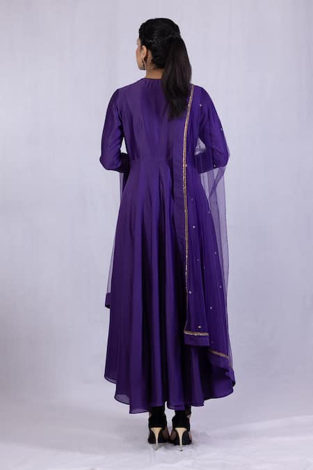 Monika Mathuria Datta Embroidered Anarkali Set 