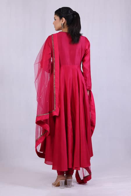 Monika Mathuria Datta Embroidered Anarkali Churidar Set 