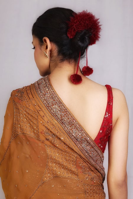 Monika Mathuria Datta Zoya Embroidered Border Saree 