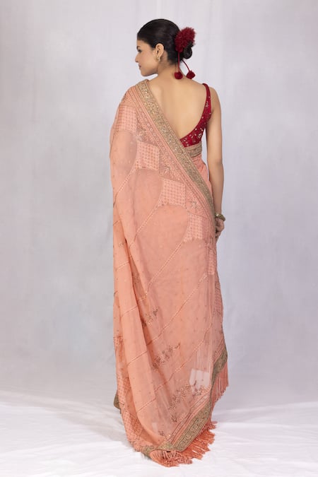 Monika Mathuria Datta Zoya Embroidered Saree 