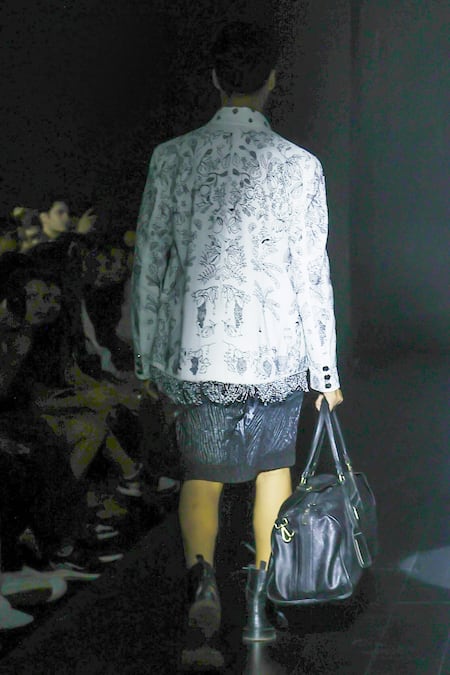 Rahul Singh Kantha Stitchline Thread Embroidered Jacket & Shorts Set 