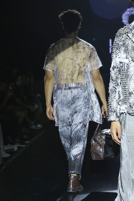 Rahul Singh Shibori Tie Dye Pattern Kurta Set 