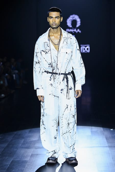 Rahul Singh Shibori Tie Dye Pattern Jumpsuit 