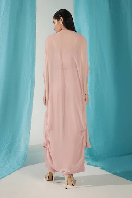 Shweta Aggarwal Patchwork Floral Cape Pant Set 