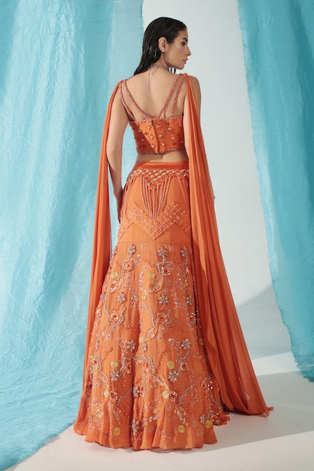 Shweta Aggarwal Ambrosia Embroidered Lehenga With Blouse 