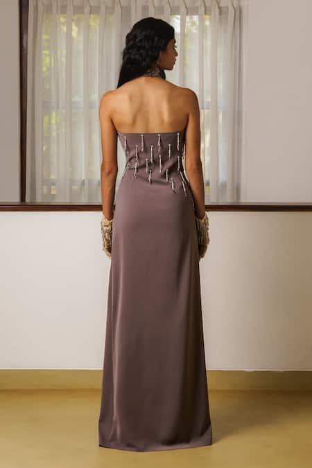 Rimple Agrawal 3D Floral Embroidered Gown 