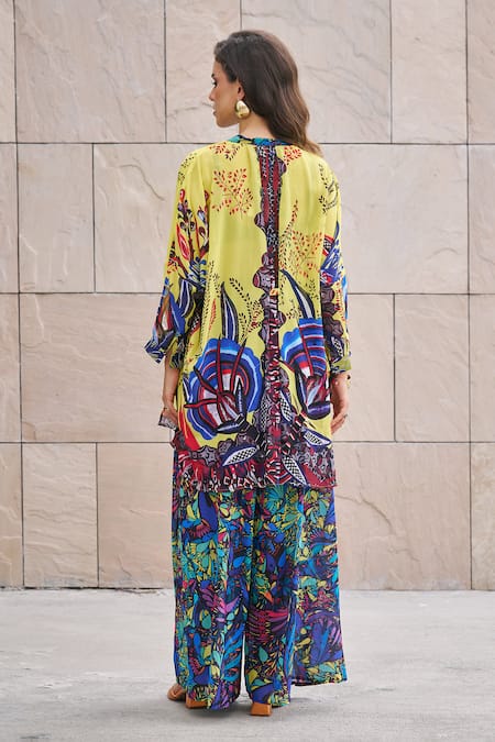 Cin Cin Floral Vine Print Top & Pant Set 