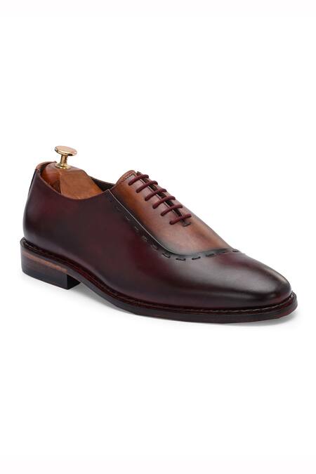 Buy_Ivrah_Brown Peter Leather Derby Shoes_Online_at_Aza_Fashions